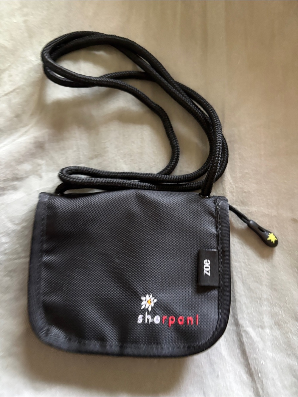 Shorpani Black Crossbody Travel Pouch